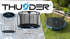 Батут із внутрішньою сіткою THUNDER Inside Elite 16FT 490 см Black/Blue, фото 3
