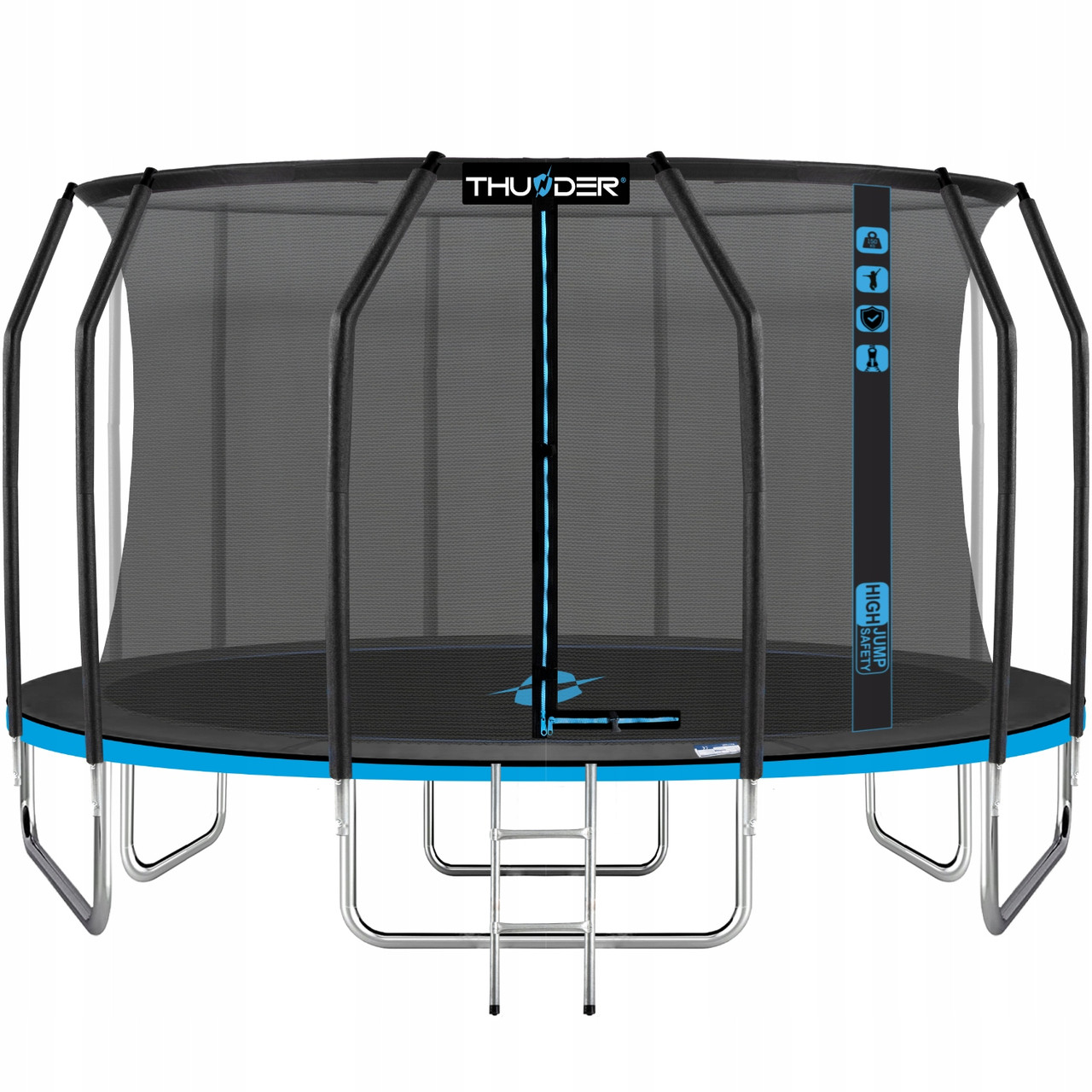 Батут із внутрішньою сіткою THUNDER Inside Elite 16FT 490 см Black/Blue