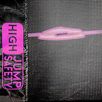 Батут із внутрішньою сіткою THUNDER Inside Ultra 12FT 374 см Black/Pink, фото 6