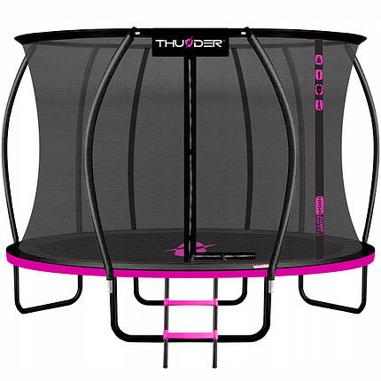 Батут із внутрішньою сіткою THUNDER Inside Ultra 14FT 435 см Black/Pink, фото 1