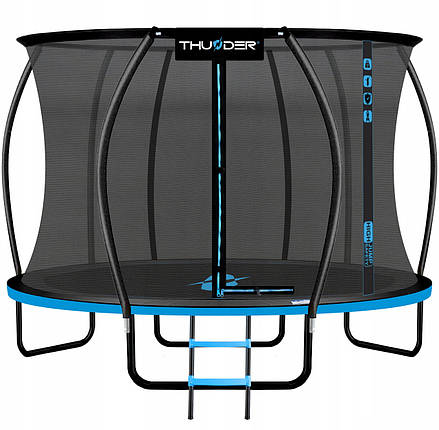 Батут із внутрішньою сіткою THUNDER Inside Ultra 14FT 435 см Black/Blue, фото 1