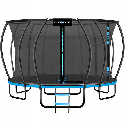 Батут із внутрішньою сіткою THUNDER Inside Ultra 16FT 490 см Black/Blue, фото 1