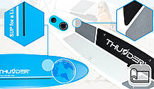Надувна SUP дошка THUNDER Planet 320 см з веслом Blue, фото 5