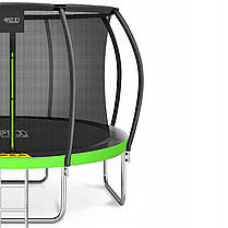 Батут із внутрішньою сіткою 4FIZJO PRO 14FT 435 см Black/Green (P-5907739314192), фото 3