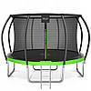 Батут із внутрішньою сіткою 4FIZJO PRO 14FT 435 см Black/Green (P-5907739314192), фото 11