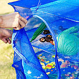 Підвісна сушарка для продуктів на 4 яруси Сітка для сушіння риби грибів овочів та фруктів 35х35, фото 3