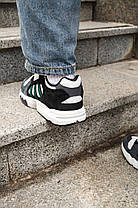 Кросівки чоловічі Adidas Nite Jogger Black White Green Адідас Найт Джогер Блек Вайт Грін 41, фото 3