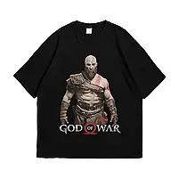 Футболка з принтом God Of War Kratos XXL Чорний, фото 2