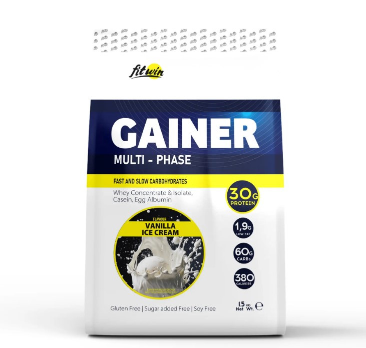 Гейнер Gainer Vanilla Ice Cream FitWin, 1500 г