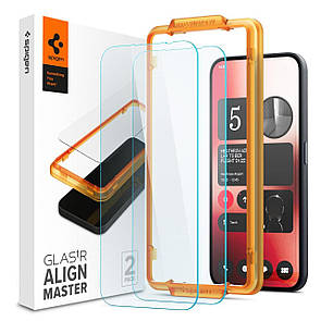 Захисне скло Spigen для Nothing Phone (2a) — AlignMaster (2 шт.), Clear (AGL07681)