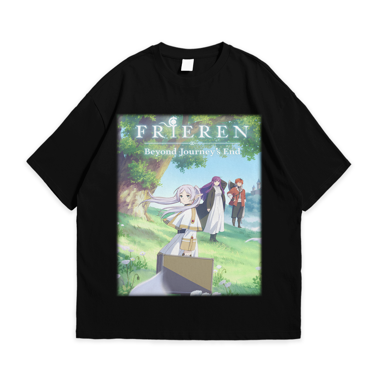 Футболка з принтом Аніме Friren L Чорний, фото 1