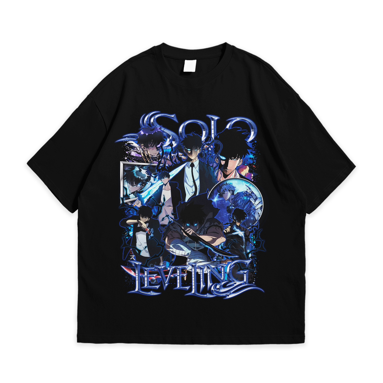 Футболка з принтом Аніме Solo Leveling XL Чорний, фото 1