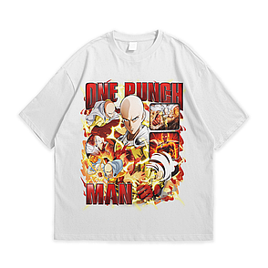 Футболка з принтом Аніме One Punch Man XXXL Білий, фото 1