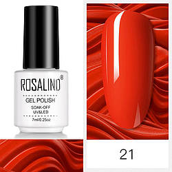 Rosalind гель-лак № 21 для нігтів - Червоний розалінд гель лак для манікюру