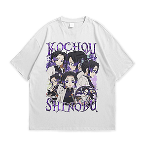 Футболка з принтом Аніме Demon Slayer - Kochou Shinobu XXL Білий, фото 1
