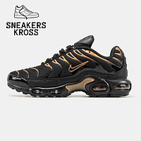 Чоловічі кросівки Nike Air Max TN Plus Black Gold, Демісезонні кросівки Найк Аір Макс ТН Плюс