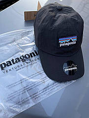 Бейсболка класична Patagonia із органічної бавовни Кепка брендова патагонія чорна якісна