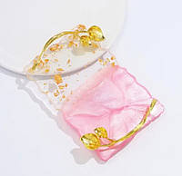 Палитра (7,4х10,8см.) для смешивания текстур (красок, гель-лаков, гелей) + подставка для кистей 351 Розовый