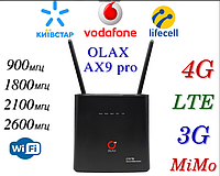 Стаціонарний 4G роутер WI-FI 3G/4G LTE OLAX AX9 PRO з встроєним акумулятором- Києвстар, Vodafone, Lifecell