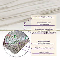 Самоклеюча стінова PET плитка у рулоні 600мм*3000мм*2мм. №1699., фото 3