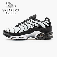 Чоловічі кросівки Nike Air Max Plus TN White Black, Демісезонні кросівки Найк Аір Макс ТН Плюс