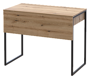 Стіл письмовий Барт із полицею Doros, колір Дуб Евок ніжки чорні, фото 2