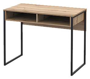 Стіл письмовий Барт із полицею Doros, колір Дуб Евок ніжки чорні, фото 3