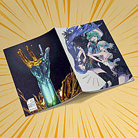 Зошит А5 48 арк. на скобі у клітинку 60 гр.м²  Houseki no Kuni / Край самоцвітів 016