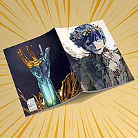 Зошит А5 48 арк. на скобі у клітинку 60 гр.м²  Houseki no Kuni / Край самоцвітів 021