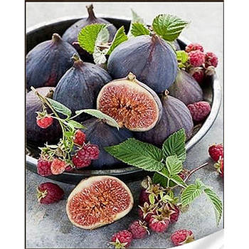 Алмазна мозаїка Strateg Інжир з малиною розміром 30х40 см (HEG86908)