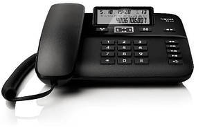 Дротовий телефон Gigaset DA260 System LAM, чорний