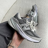 Сірі замшеві жіночі кросівки New Balance 990 V6 Grey