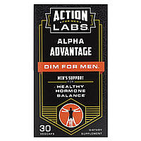 Action Labs, Alpha Advantage, Dim For Men, 30 растительных капсул