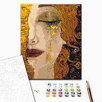 Картина по номерам "Золотые слезы. Анн-Мари Зильберман", "BS51349", 40x50 см