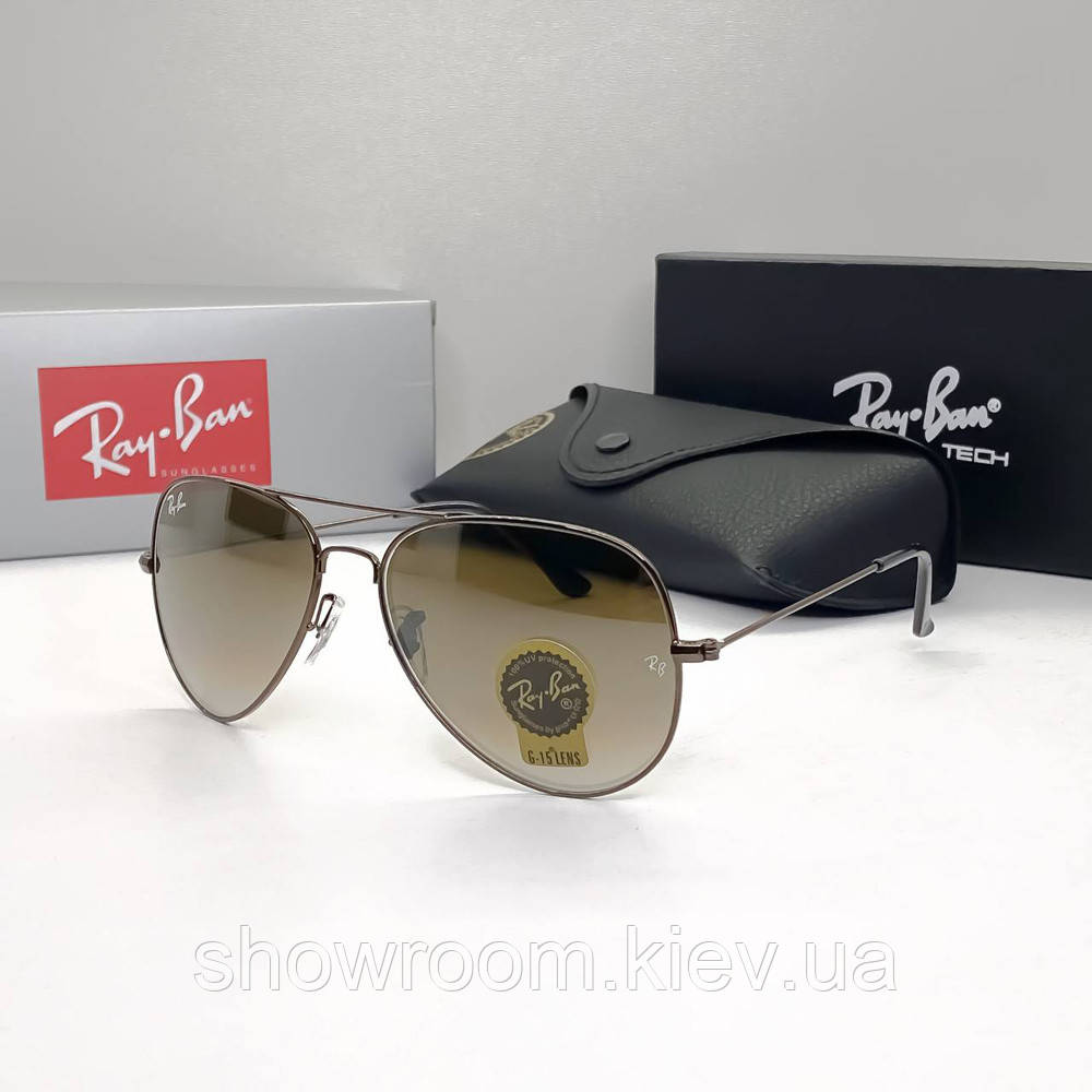 Жіночі сонцезахисні окуляри RAY BAN aviator (2914), фото 1