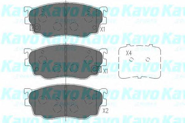 Колодки гальмівні передние Mazda 323/626 97-04