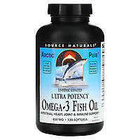 Source Naturals, Arctic Pure, Ultra Potency, Omega-3 Fish Oil, 850 mg, 120 Softgels