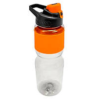 Бутылка для воды №XL09 (прозрач./пласт./силик./720мл) в ассорт. (100)