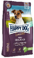 Happy Dog Mini Irland корм для собак мелких пород весом до 10 кг лосось и кролик 4 кг