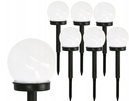 Садові світильники на сонячній батареї LED 6 шт., фото 1