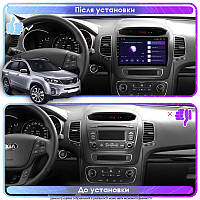 Al Штатна магнітола для Kia Sorento II Рестайлінг 2012-2021 екран 9" 6/128Gb 4G Wi-Fi GPS Top Android
