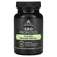 Древняя Nutrition, SBO Probiotics, Mental Clarity, 25 Billion CFU, 30 Capsules