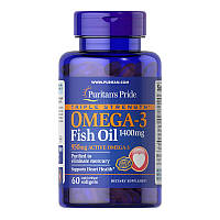 Омега 3 рыбий жир Puritan's Pride Omega-3 Fish Oil 1400 mg Triple Strength (60 капс)
