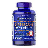 Омега 3 рыбий жир Puritan's Pride Omega-3 Fish Oil 1400 mg Triple Strength (120 капс)