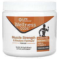 Life Extension, Wellness Code, Muscle Strength & Restore Formula Powder, 3.32 oz (94.2 g)