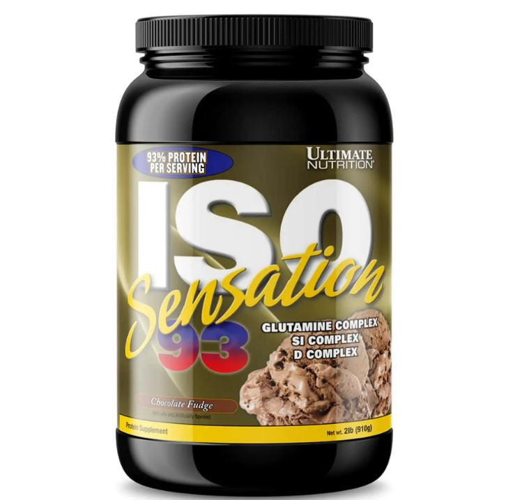 Ізолят сироваткового протеїну ISO Sensation Chocolate Fudge Ultimate Nutrition, 910 г