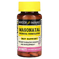 Mason Natural, Masonatal Prenatal Formulation, 100 таблеток