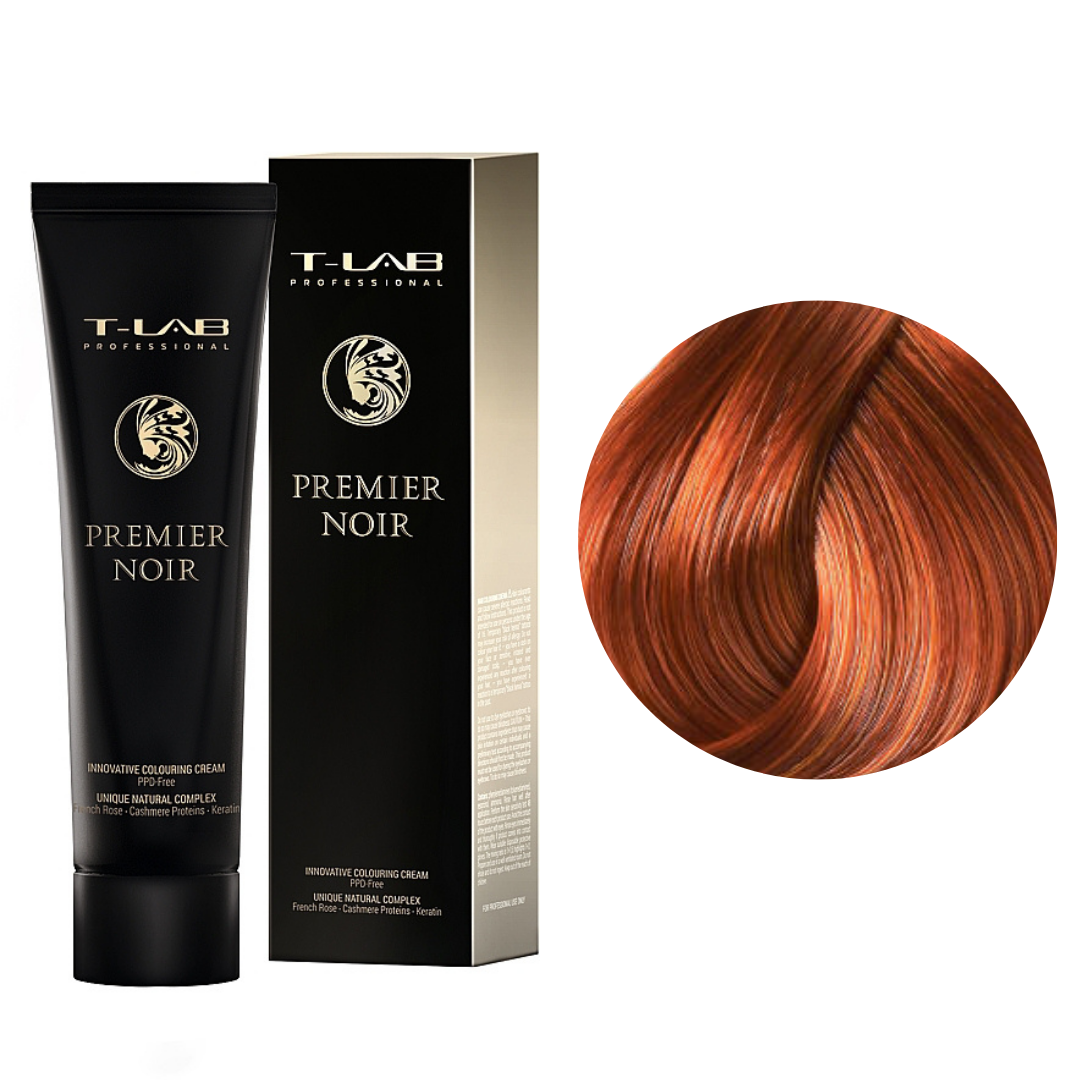 Крем-фарба для волосся T-Lab Professional Premier Noir №7.40 Intense copper blonde 100 мл, фото 1