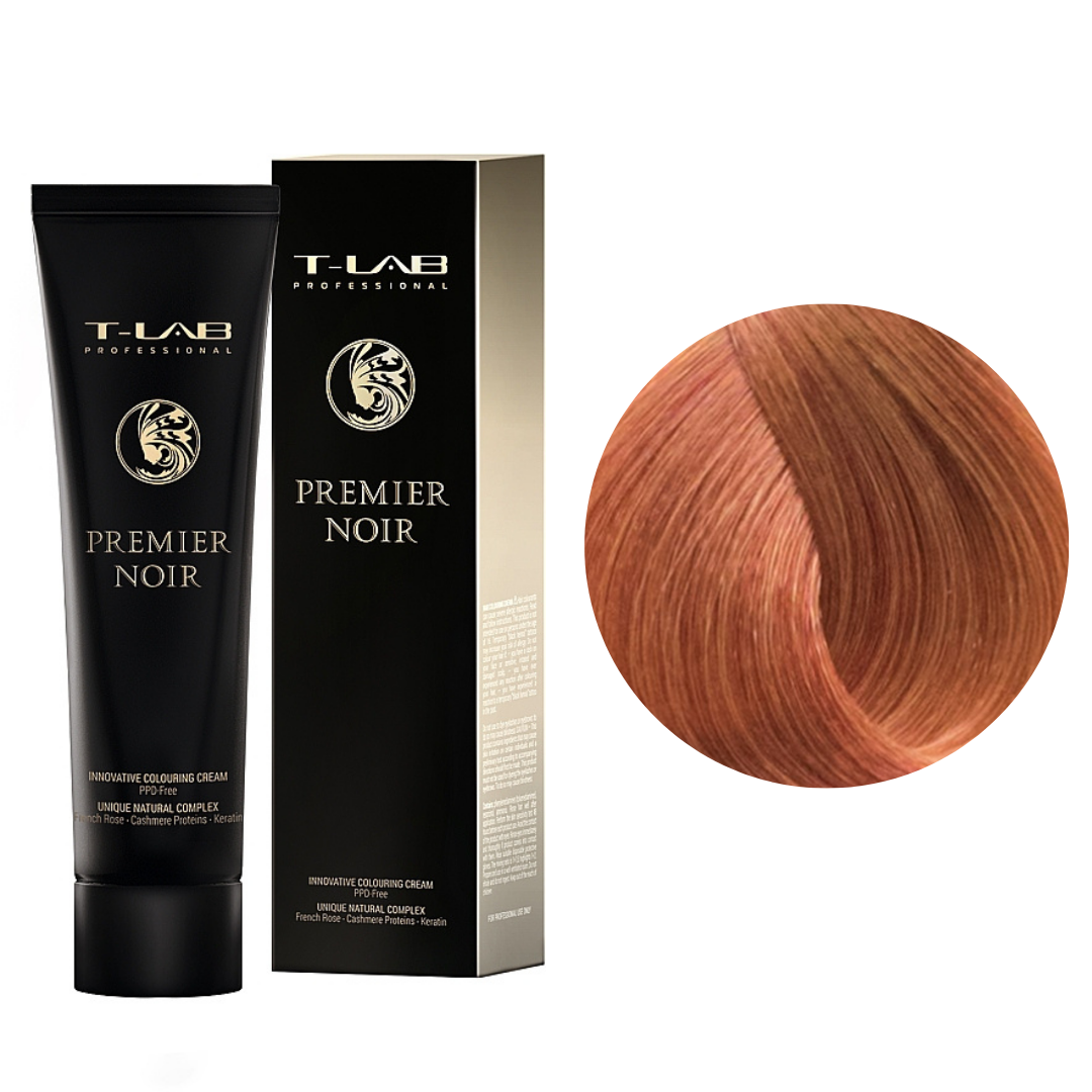 Крем-фарба для волосся T-Lab Professional Premier Noir №7.43 Copper-golden blonde 100 мл, фото 1