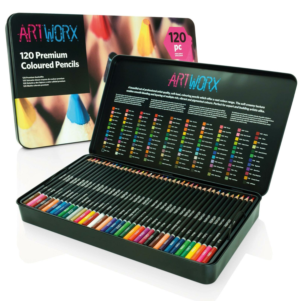 Набір кольорових олівців ART Worx 120 з грифелем на масляній основі